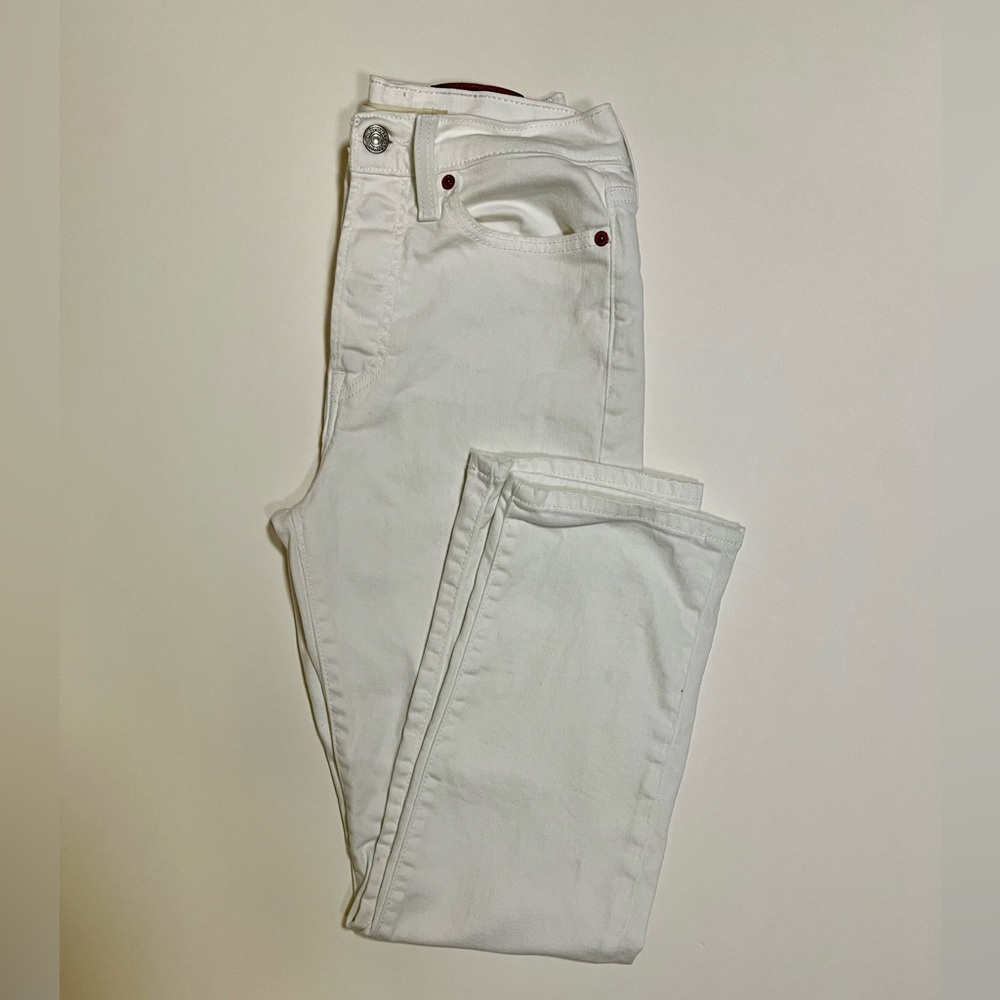 Levi’s White Jeans Denim - High Rise Straight Wedgie - Picture 10 of 10
